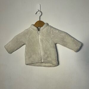 Old Navy Cream Sherpa Zip Jacket